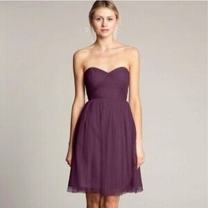 New Jenny Yoo Convertible Dress Short Formal Wedding Prom Purple Tulle 10